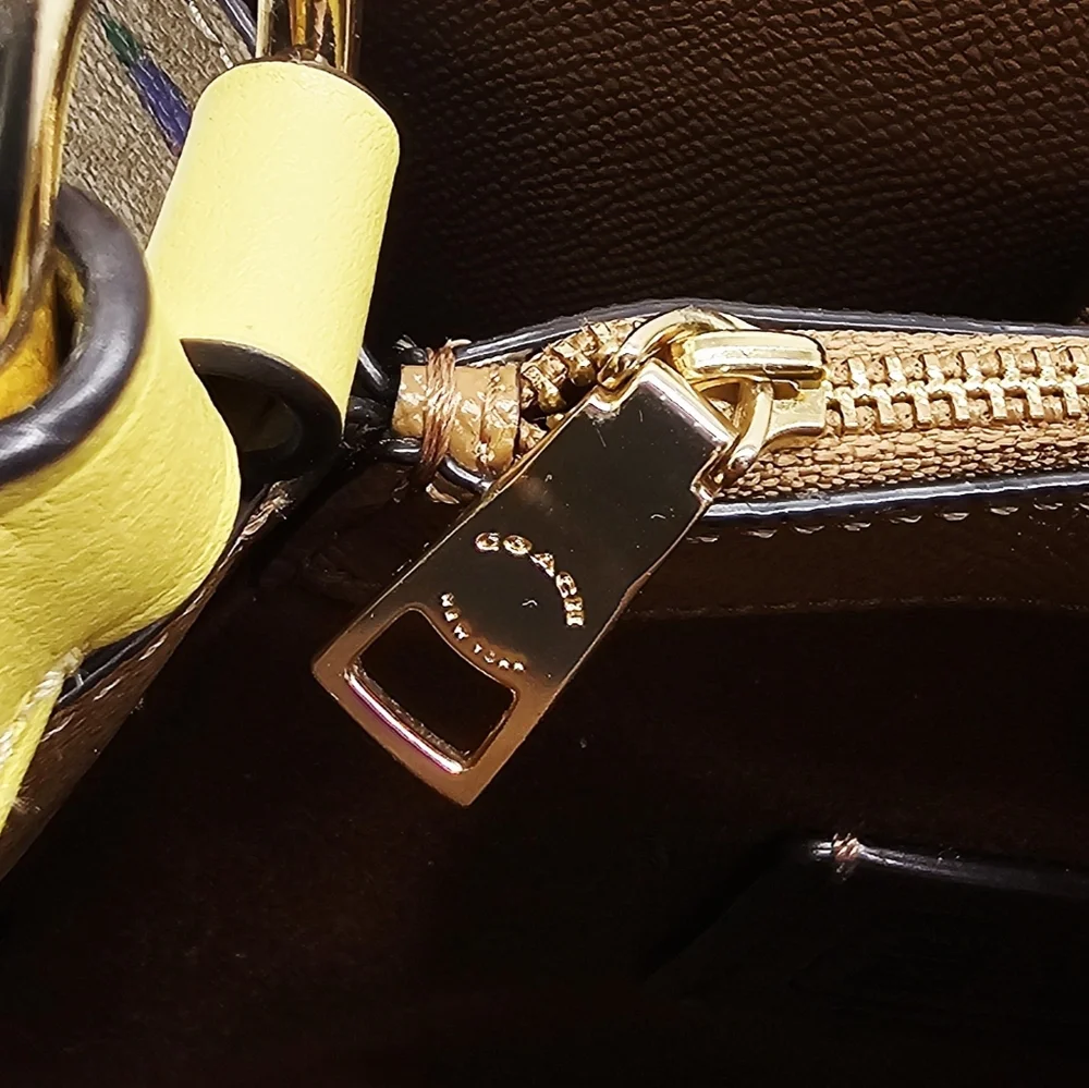 Coach Small Town Bucket Bag In Signature Canvas Dreamy Veggie Print Retails $385 - Picture 10 of 16